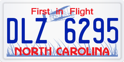 NC license plate DLZ6295