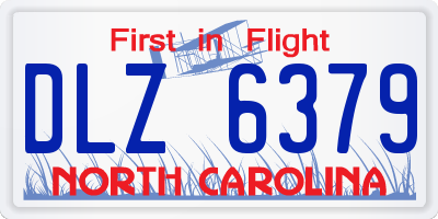 NC license plate DLZ6379