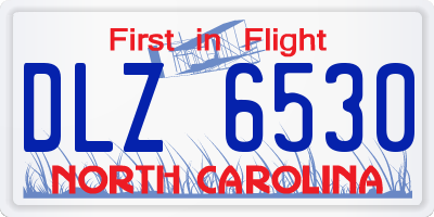 NC license plate DLZ6530