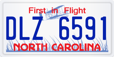 NC license plate DLZ6591