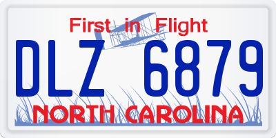 NC license plate DLZ6879