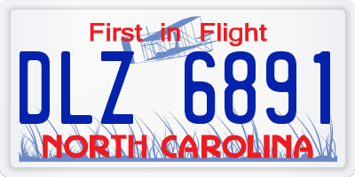 NC license plate DLZ6891