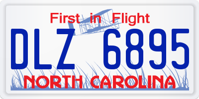NC license plate DLZ6895