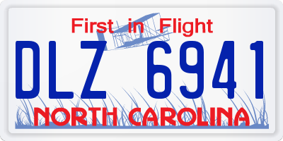 NC license plate DLZ6941