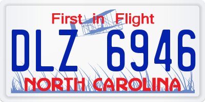 NC license plate DLZ6946