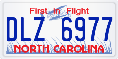NC license plate DLZ6977