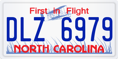 NC license plate DLZ6979
