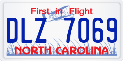 NC license plate DLZ7069