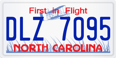 NC license plate DLZ7095