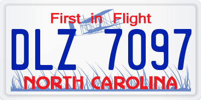 NC license plate DLZ7097