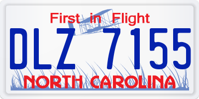 NC license plate DLZ7155