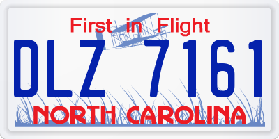 NC license plate DLZ7161