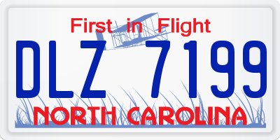 NC license plate DLZ7199