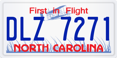 NC license plate DLZ7271
