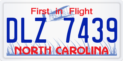 NC license plate DLZ7439