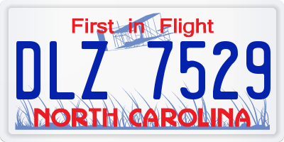 NC license plate DLZ7529