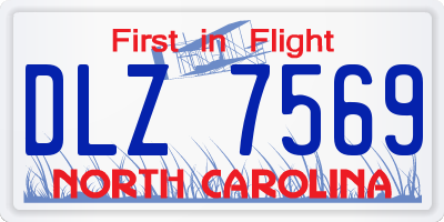 NC license plate DLZ7569
