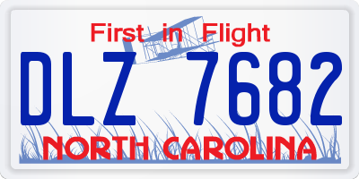 NC license plate DLZ7682