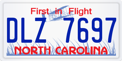 NC license plate DLZ7697