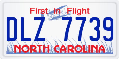NC license plate DLZ7739