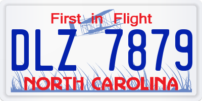 NC license plate DLZ7879