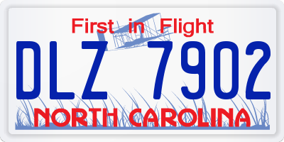 NC license plate DLZ7902