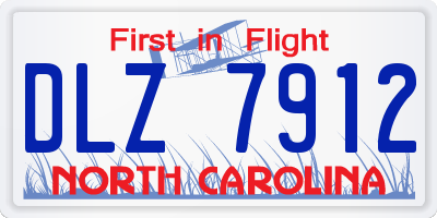 NC license plate DLZ7912