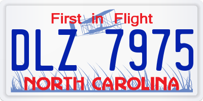NC license plate DLZ7975