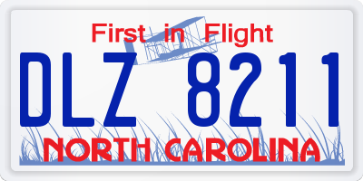 NC license plate DLZ8211