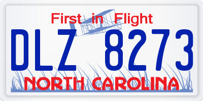 NC license plate DLZ8273