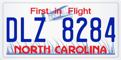 NC license plate DLZ8284