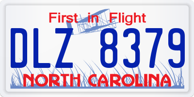 NC license plate DLZ8379