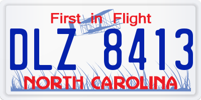 NC license plate DLZ8413
