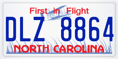 NC license plate DLZ8864