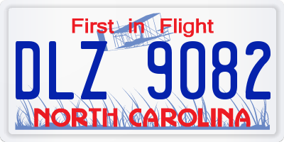 NC license plate DLZ9082