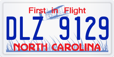 NC license plate DLZ9129