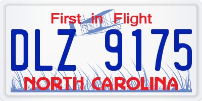 NC license plate DLZ9175