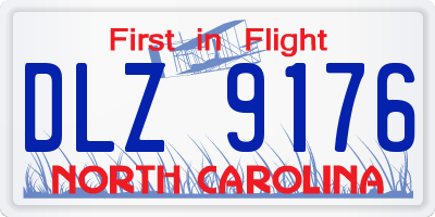 NC license plate DLZ9176