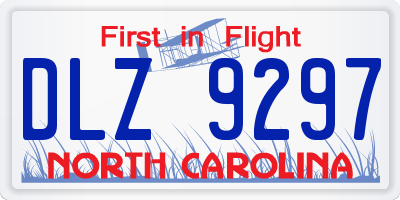 NC license plate DLZ9297