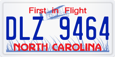 NC license plate DLZ9464