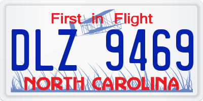 NC license plate DLZ9469