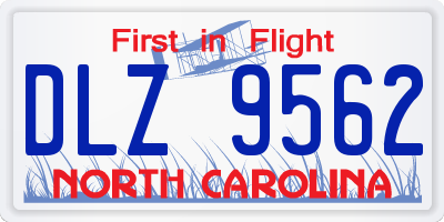NC license plate DLZ9562