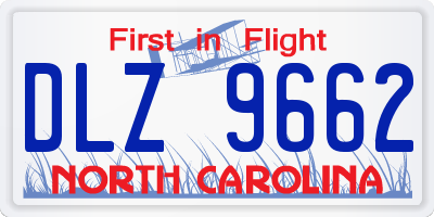 NC license plate DLZ9662