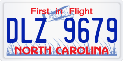 NC license plate DLZ9679