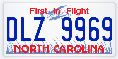 NC license plate DLZ9969