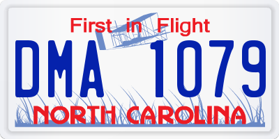 NC license plate DMA1079