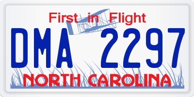 NC license plate DMA2297