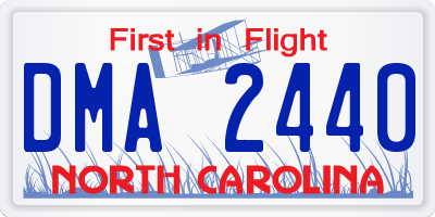 NC license plate DMA2440