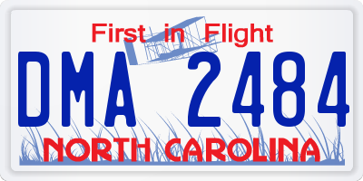NC license plate DMA2484