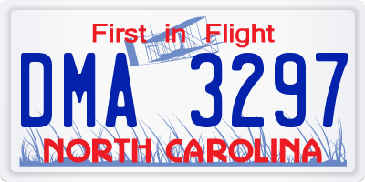 NC license plate DMA3297